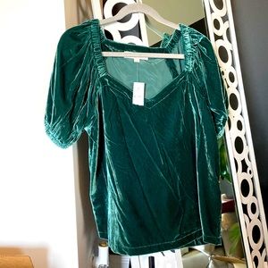 LOFT, NWT, velour top!